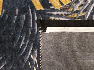 Fekete trópusi mintás modern LEWY szőnyeg Méret: 160x220 cm