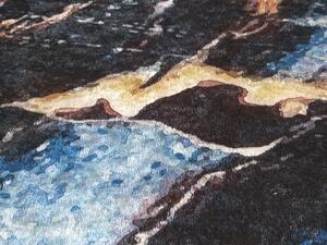 Fekete absztrakt HULST szőnyeg Méret: 120x180 cm