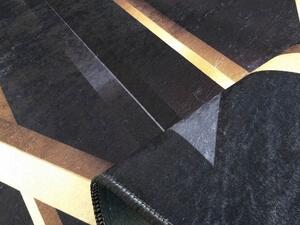 DY Fekete - arany modern BILD szőnyeg Méret: 160x220 cm