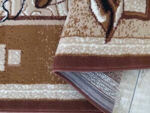 Barna rusztikus Lukko szőnyeg Méret: 150 x 210 cm