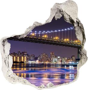 3d fali matrica lyuk a falban Bridge new york city