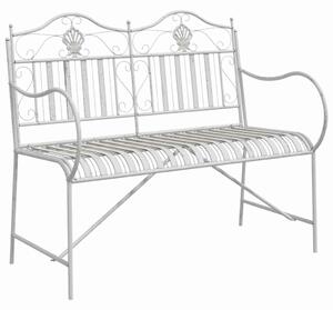 VidaXL Kerti pad Fehér 104 x 54 x 93cm Acél