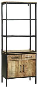 VidaXL Magasfiú fiókkal Barna 70 x 35 x 180 cm Tömör Mangófát