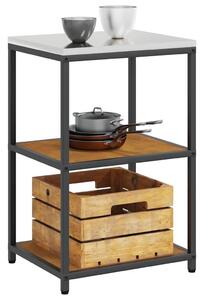 VidaXL Konyhai Tárolás HATTEM Rozsdás 60 x 50 x 92 cm Acél