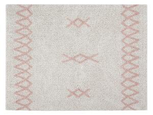 Bézs-rózsaszín skandináv ATLAS szőnyeg 120x160