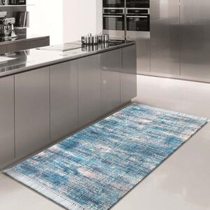 Kék modern BLAK 03 mosható szőnyeg Méret: 160x220 cm