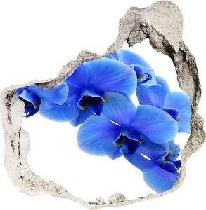 3d fali matrica lyuk a falban Kék orchidea