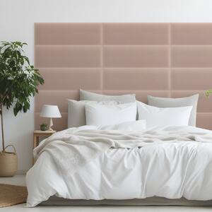 Bársony kárpitozott panel - Téglalap - 60x20cm Szín: Púderrózsaszín