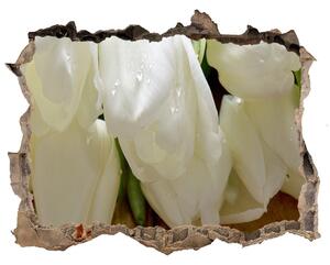 Fali matrica lyuk a falban Fehér tulipán
