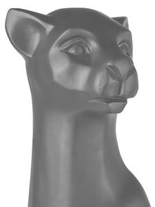 Fekete Leopárd Formájú Dekorációs Figura 72 cm SPHYNX