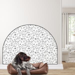 PIPPER. Védő textil falmatrica – Ív – Állatok Méret: 120x96cm, Indíték: név nélkül