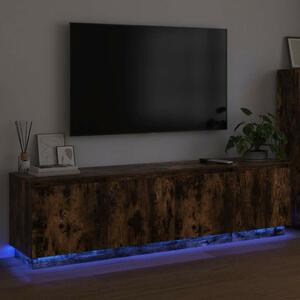 VidaXL LED TV szekrény Füstölt tölgy 180 x 38 x 49 cm Faanyag