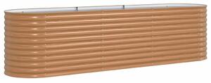VidaXL Kerti magaságyás Barna 320 x 80 x 81 cm Acél