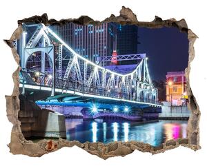 Fali matrica lyuk a falban Shanghai híd