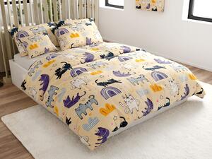 Mikroplüss ágynemű PURRSLEEP bézs Ágyneműhuzat mérete: 70 x 90 cm | 140 x 220 cm