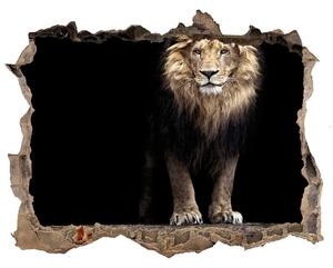 Fali matrica lyuk a falban Portré egy oroszlán