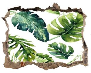 Lyuk 3d fali matrica Trópusi levelek