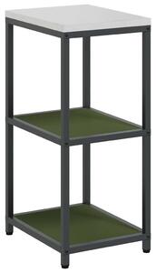 VidaXL Konyhai polcrendszer HATTEM Olajzöld 40 x 50 x 92 cm Acél