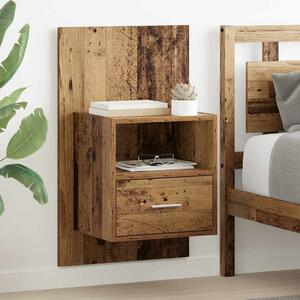 VidaXL Ágyat tartó szekrény 2 pcs Régi fa 48.5 x 32.5 x 80 cm Faanyag