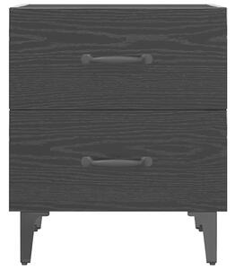 VidaXL Ágyat tartó szekrény 2 pcs Musta tammi 40 x 35 x 47.5 cm
