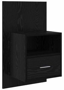 VidaXL Ágyat tartó szekrény 2 pcs Musta tammi 48.5 x 32.5 x 80 cm