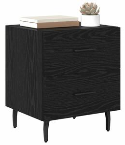 VidaXL Éjjeliszekrény 2 pcs Fekete tölgy 40 x 35 x 47,5 cm Faanyag
