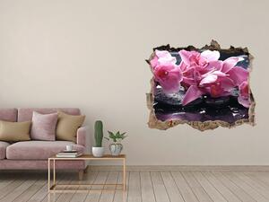 Lyuk 3d fali matrica Rózsaszín orchidea
