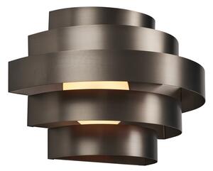 Modern fali lámpa gunmetal LED-del, 3 fokozatban dimmelhető - Lines