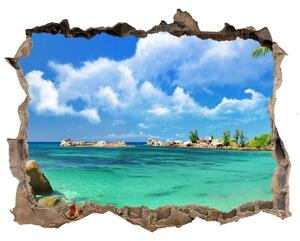 Lyuk 3d fali matrica Seychelles strand