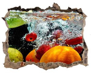 Lyuk 3d fali matrica Gyümölcsök víz alatt