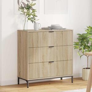 VidaXL Széf Sonoma tölgy 79,5 x 33 x 82 cm Szerelt Fa