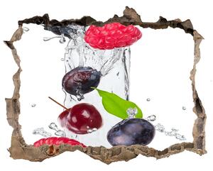 3d-s lyukat fali matrica Gyümölcs és víz