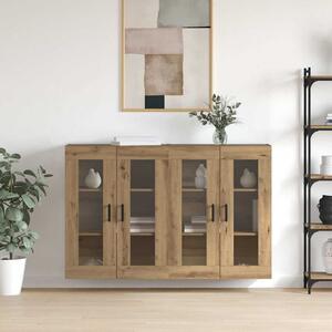 VidaXL Fali Szekrények 2 db kézműves tölgy 69,5 x 34 x 90 cm
