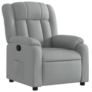 VidaXL világosszürke szövet relaxfotel