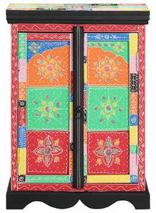 VidaXL Konzolasztal polcokkal tárolóval Sokszínű 50 x 30 x 70 cm