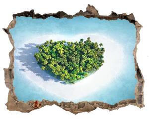 3d-s lyukat fali matrica Szív alakú sziget