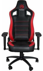 Marvo CH-118, Műbőr + PVC, 131 cm, Max. 150 kg, Állítható háttámla, Fekete-Piros, Gamer szék