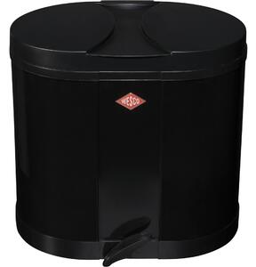 WESCO Ökosammler Beta 2 x 15 literes pedálos fém szemetes - Fekete