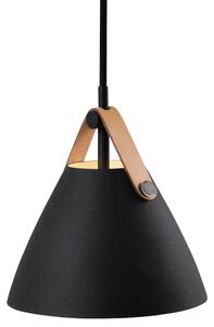 Nordlux Fekete fém függőlámpa Szíj 16 cm