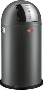 WESCO Pushboy 50 literes nyomófedeles fém szemetes - Matt grafit