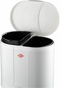 WESCO Ökosammler Beta 2 x 15 literes pedálos fém szemetes - Fehér