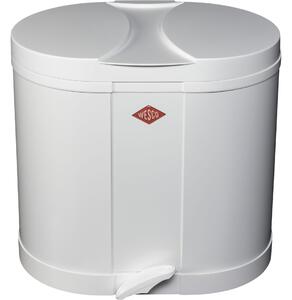WESCO Ökosammler Beta 2 x 15 literes pedálos fém szemetes - Fehér