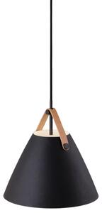 Nordlux Fekete fém függőlámpa Szíj 27 cm