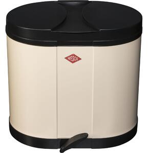 WESCO Ökosammler Beta 2 x 15 literes pedálos fém szemetes - Mandula