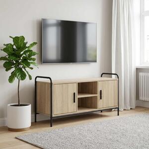 TV szekrény 99 x 33 x 50 cm Sonoma Tölgy Szerelt Fa