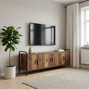 TV szekrény 146 x 33 x 50 cm Antik Fa Szerelt Fa