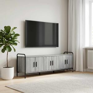 TV szekrény 146 x 33 x 50 cm Szürke Sonoma Szerelt Fa