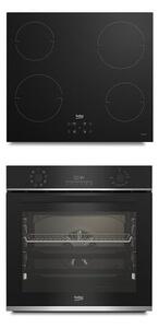 Beko Akciós készülékszett - beépíthető sütő BBIR13300XC + indukciós főzőlap HII64401QT