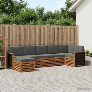 VidaXL Szegmentált kanapé szett párnával 6 pcs Természetes és antracit