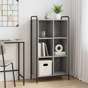 Könyvespolc 57 x 33 x 111 cm Szerelt Fa Szürke Sonoma